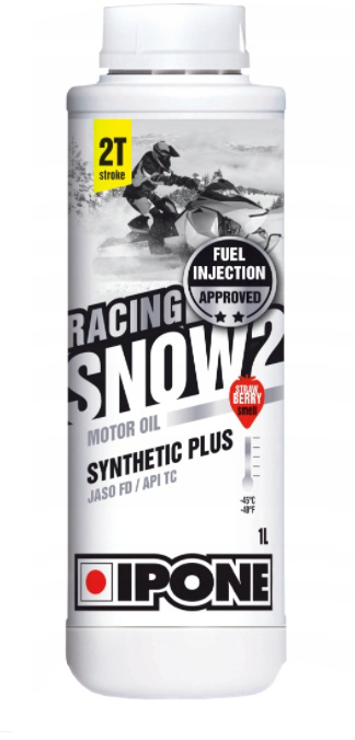 IPONE SNOW RACING 2T OLEJ DO SKUTERÓW ŚNIEŻNYCH 1L (ZAPACH TRUSKAWKOWY) (-45ST.C)