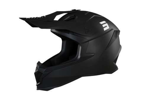 SHOT RACING (2022) KASK MOTO LITE SOLID BLACK MATT 2.0 KOLOR CZARNY MAT ROZMIAR XL