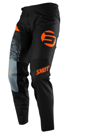 SHOT RACING SPODNIE MOTO CONTACT ROLL ORANGE KOLOR CZARNY/SZARY/POMARAŃCZOWY ROZMIAR 36