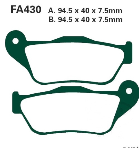 EBC SFA430 KLOCKI HAMULCOWE FA430