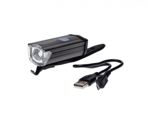 Lampa rowerowa przód alu 3 watt usb 200 lm