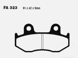 SFAC323 - Klocki hamulcowe skuterowe kar EBC BRAKES