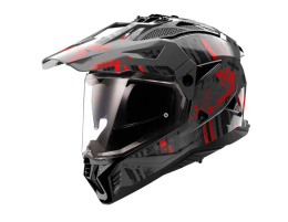 KASK LS2 MX702 PIONEER II CRAZY BLACK RED XL