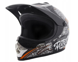 Kask Crossowy City-Bike Dziecięcy WL-801A Junior Tatan Czarny L