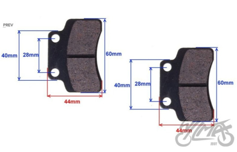 KLOCKI HAMULCA KPL WILMAT ZBF4105