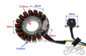 STATOR ISKROWNIK DO SUZUKI GN 125 SGN2001