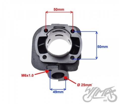 Cylinder 70 CC 47,00 2T żeliwo sworzen 10 Quantum