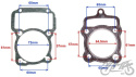 Uszczelka do cylindra ATV200 ZQ0055