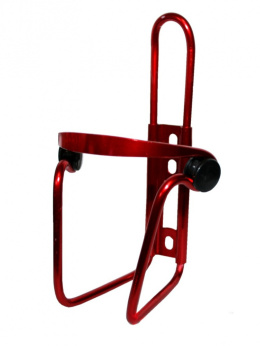 Koszyk na bidon rowerowy aluminiowy czerwony