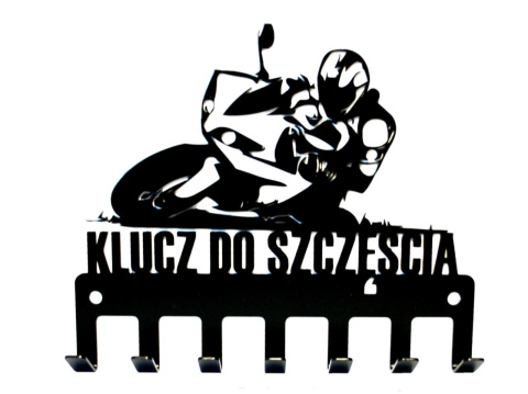 Wieszak na klucze motocykl/Klucz do szczęścia