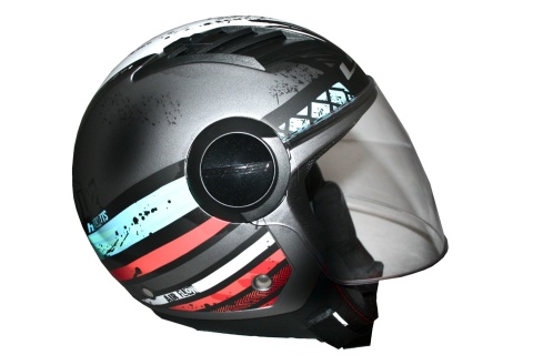 Kask LS2 OF562 Airflow Ronnie Matt SILVER BLUE L