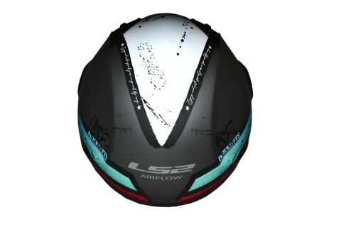 Kask LS2 OF562 Airflow Ronnie Matt SILVER BLUE L