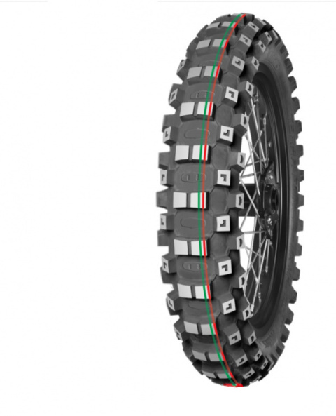 Mitas opona 120/80-19 Terra Force MX-MH medium/hard 63M TT (czerwony/zielony pasek)tył DOT 2022 (DOT:JVDD) (26516)