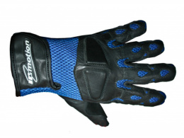 Rękawice czarne niebieskie wzmacniane z siatką rozmiar XL